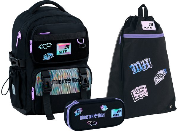 Шкільний набір Kite Education Monster High (рюкзак,...