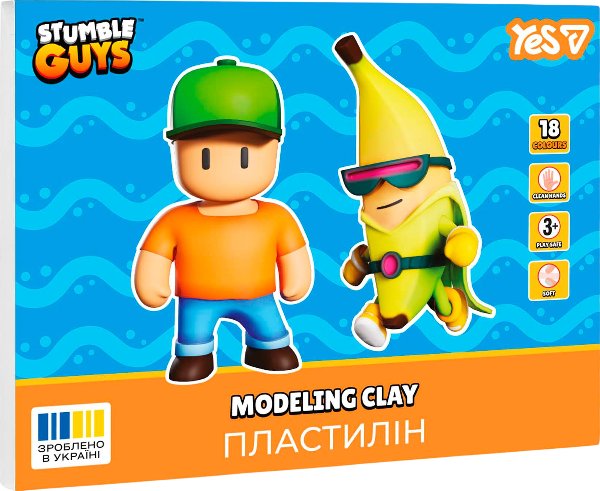 Пластилін YES 18 кольорів Stumble Guys