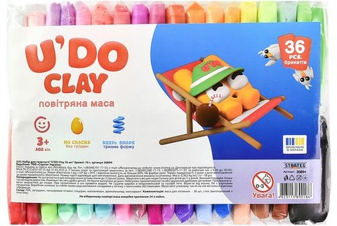 Набір для творчості "U'DO Clay". 36 штук
