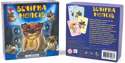 Настільна гра Вечірка мопсів