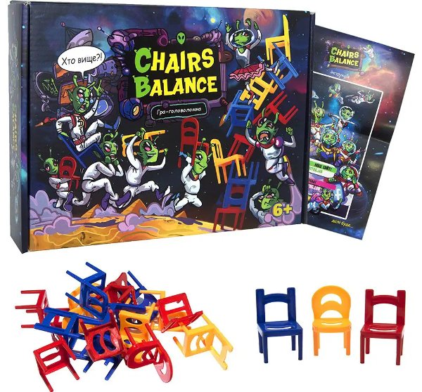 Настільна гра 30408 (укр) "Chairs Balance", в кор-ці...